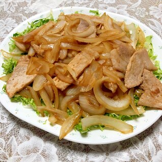 生姜焼用肉で焼肉のタレ焼き